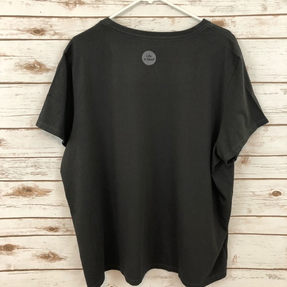 NWT LIFE IS GOOD Flower T-Shirt - Picture 5 of 7